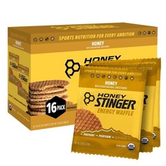 Organic Honey Waffle Energy Stroopwafel for Exercise Performance 16ct