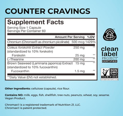 HUM Counter Cravings – Chromium Craving Suppressants with L-Theanine – 60 Count
