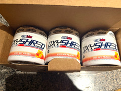6 EHPlabs OxyShred Non-Stim Thermogenic Fat Burner Powder Kiss My Peach 6.17oz