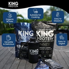 KING Protein Clean Whey Isolate Powder 1.98 Pound (Pack of 1)