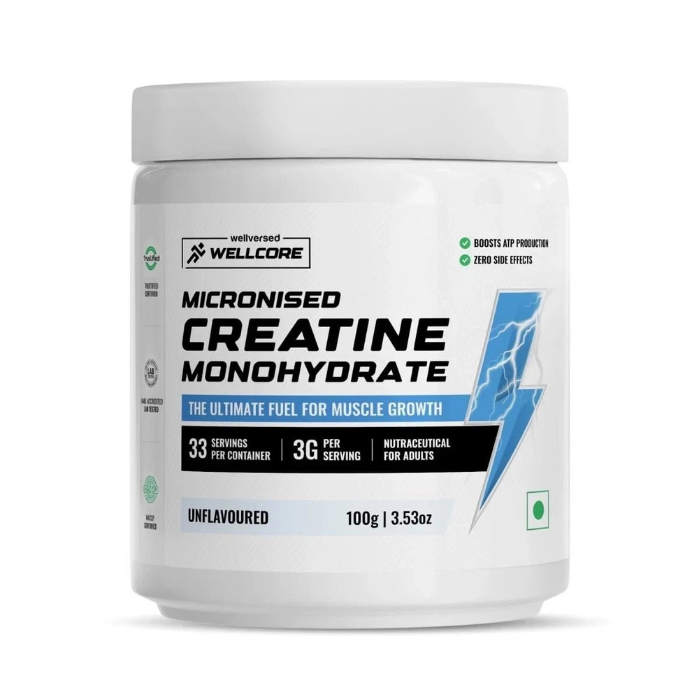 Wellcore – Pure Micronised Creatine Monohydrate 100g👌🦾🦾