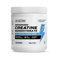 Wellcore – Pure Micronised Creatine Monohydrate 100g👌🦾🦾