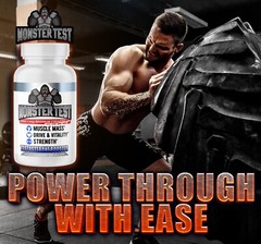Angry Supplements Monster Test Booster 120ct + Monster Test Nitric Oxide, 2pk