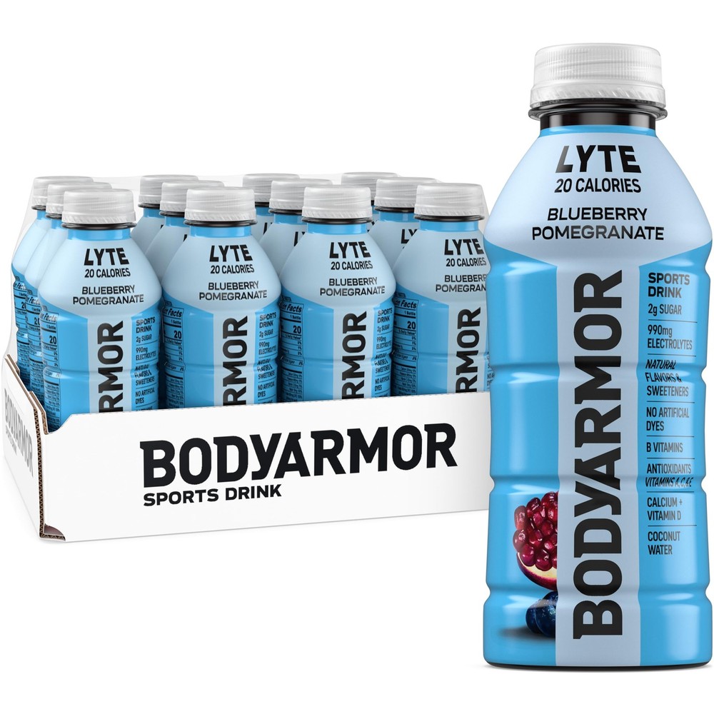 BODYARMOR Lyte Sports Drink Low-Calorie Beverage, 16 Ounce (Pack of 12), Pink