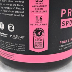 Kaged Pre Workout Sport Pink Lemonade 20 servings/ 9.31oz(264 g).