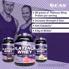 EAS 100% Platinum Whey Protein | 3 Ultra-Platinum Whey Proteins | Increase Size