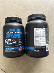 MuscleTech Creatine Monohydrate Powder Cell-Tech 3 Pound (Pack of 1), White