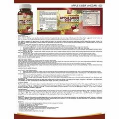 Apple Cider Vinegar 1500mg Weight Management and Amino Acid Muscle Supplement