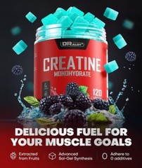 99.99% Creatine Monohydrate Gummies More 15% Strength, 5X Energy & Muscle Suppor