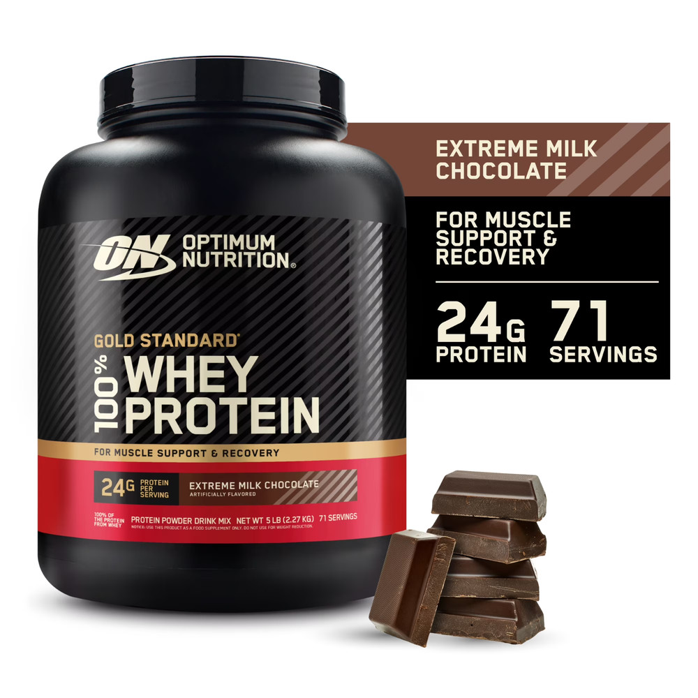Optimum Nutrition Gold Standard 100% Whey Protein Powder, Extreme Milk Chocolate