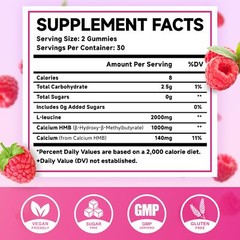 MEENCCD HMB and L-Leucine Gummies 3000mg HMB and Leucine Amino Acid for Muscl…