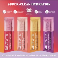 New SaltWTR Functional Daily Electrolyte Hydration Drink Immunity – 30 Pack