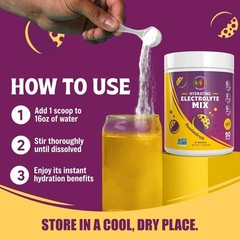 Electrolyte Powder – Zero Sugar Passionfruit Hydration Mix 90 Servings | 04/2026