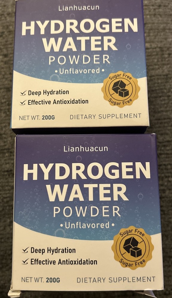2 New Hydration Water Powder w/Magnesium, Potassium, Zinc, Vitamin C, Calcium