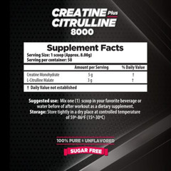 LHA Unflavored Creatine Citrulline – 400g Workout Support Formula