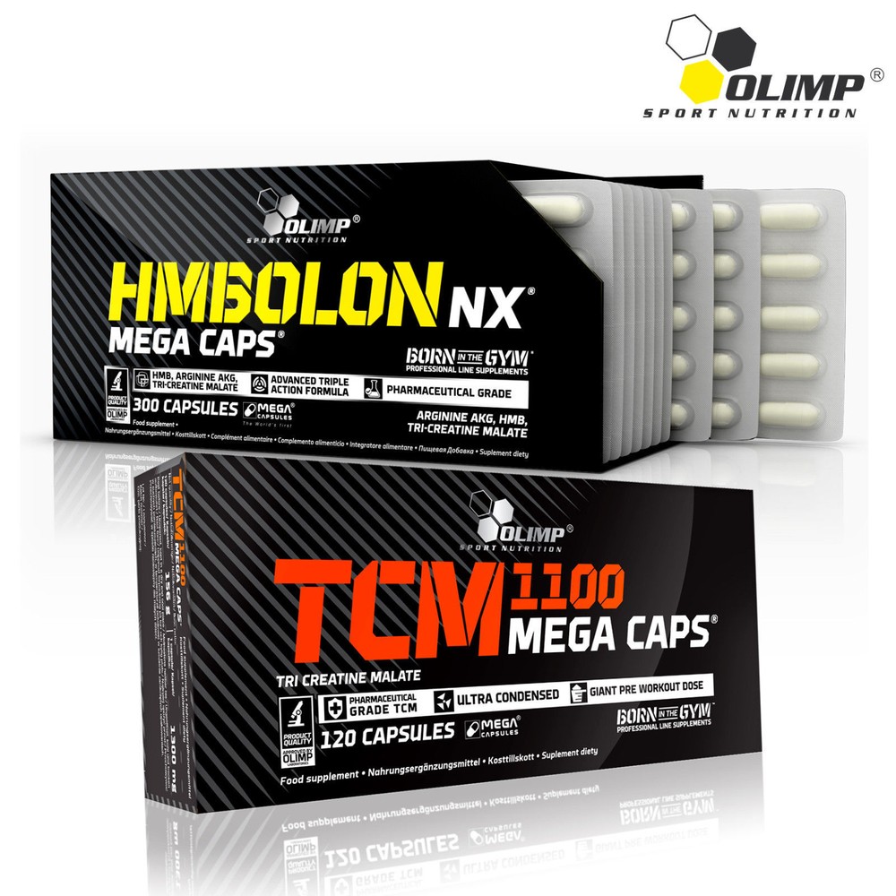 OLIMP HMBolon + TCM 60-180 Caps- HMB Tri-Creatine Malate Lean Muscle Growth