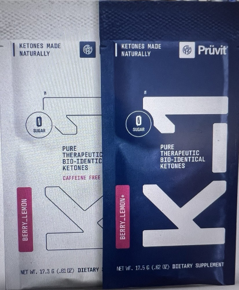 🔥 K-1 K1 Prüvit Ketones 10 Packs Caffeine Free BERRY LEMON ketone NEW K_1 🔥
