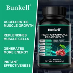 HIGH-PERFORMANCE PRE-WORKOUT BLACK CHERRY extract Capsules-muscle energy build