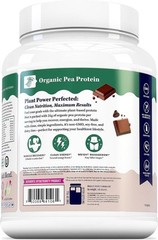 2 lbs Organic Plant Based Vegan Protein Powder for Women with BCAAs Vanilla