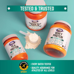 NOW Sports Nutrition, Egg White Protein, 20 G with Bcaas, Creamy Vanilla Powder,