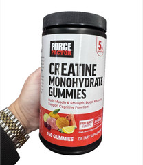 Force Factor Creatine Monohydrate Gummies 150 Count Muscle Strength
