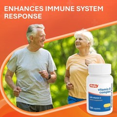 Rugby Vitamin B Complex with C – Gluten-Free B 1 Count (Pack of 130)