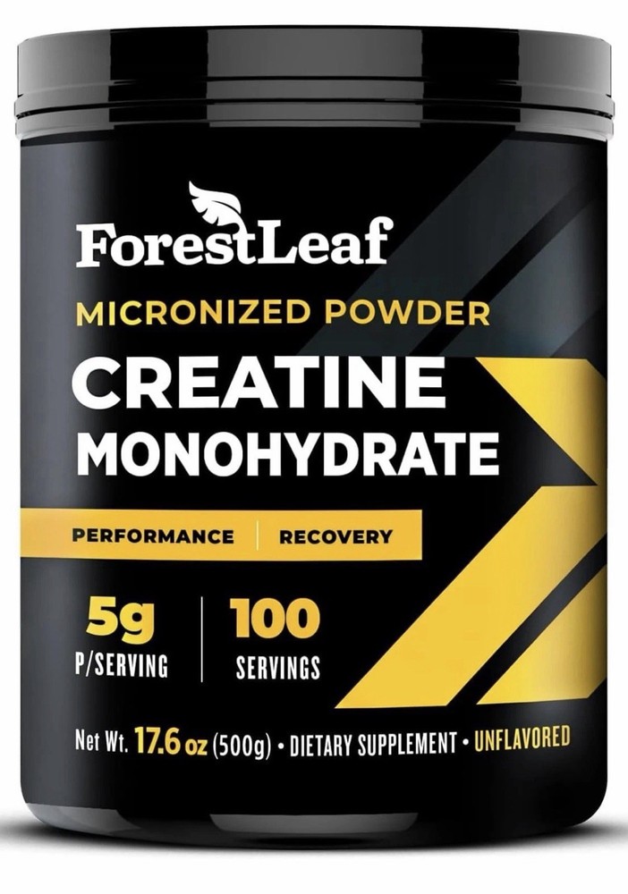 ForestLeaf Micronized Creatine Monohydrate Powder 100 Servings EXP 12/28 NEW