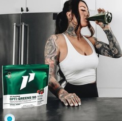 1st Phorm OPTI-GREENS 50 Powder 11 oz ( 30 Serv) Natural Berry Flavor BY 11/26