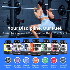 Creatine Pills 5G 3X Pure Creatine Monohydrate Pre Workout Muscle Mass Gainer…