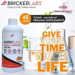 Bricker Labs CARNIBLAST Liquid L-Carnitine 3000mg 16 Fl Oz (Pack of 1)