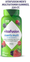 Vitafusion Men’s Multivitamin Gummies, 220 ct., Support Muscle, Immune System