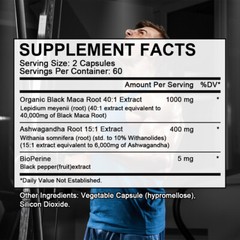 Black Maca 1000mg – Men’s Health, Muscle Health, Male Testosteron Booster