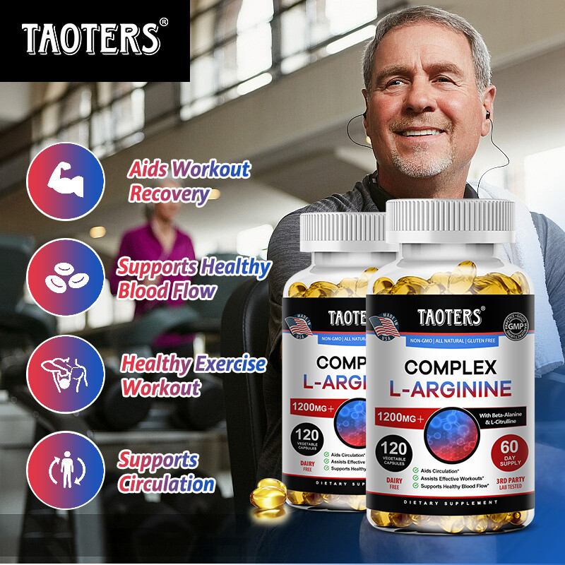 L-Arginin Complex 1200 Mg, Extra Strength Nitric Oxide & Circulation Boost