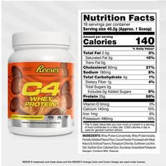 C4 Whey Protein Powder Reese’s Peanut Butter Cup 25g 18 Servings
