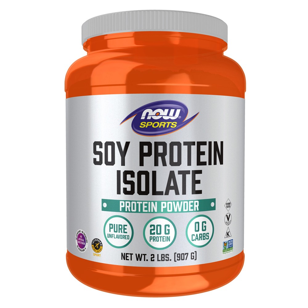 NOW FOODS Soy Protein Isolate Unflavored Powder 2 lbs.