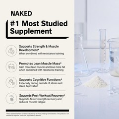 NAKED Pure Micronized Creatine Monohydrate 100 Servings (Pack of 1), Blue