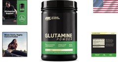 L-Glutamine Powder – Pure 1000g for Muscle Recovery, 194 Servings, GMP Certified