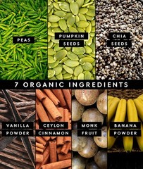 Truvani Vegan Pea Protein Powder | Banana Cinnamon | 20g Organic Plant Based Pro