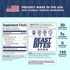 Creatine Infused Gummies – 5g Monohydrate for Recovery & Performance – 150 Count