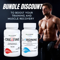 CREATINE & L-ARGININE – Muscle Recovery & Nitric Oxide Support – 120 Capsules