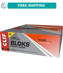 Clif Shot Bloks: Orange with 25mg Caffeine Box of 18