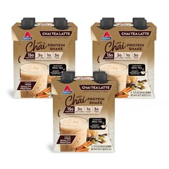 Atkins Chai Tea Latte Protein Shake, 15g Protein, Low Glycemic, 3g Net Carb,…