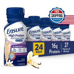Ensure High Protein Bottled Vanilla Nutrition Shake Fiber Ready To Drink 16G