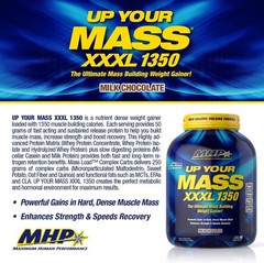 Up Your Mass XXXL 1350 Weight Gainer | 50g Protein, BCAAs, 6lb Milk Chocolate