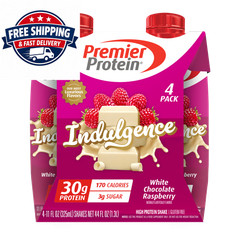 Premier Protein Indulgence Protein Shake, White Chocolate Raspberry, 12 Ct