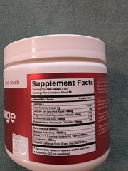 Yu Charge Red Rush Flavor Pre Workout Drink Mix Exp 1/2027 opened