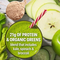 Orgain Organic Vegan Protein Powder Greens Creamy Chocolate Fudge – 21G Plant