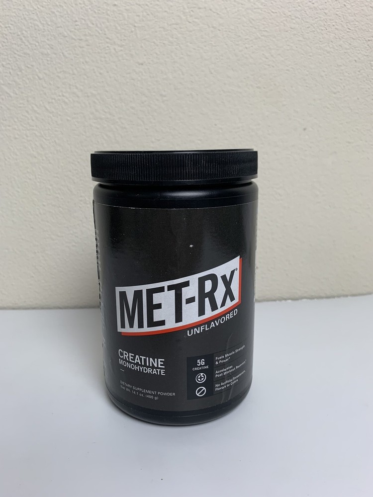 Met-Rx Creatine Monohydrate Powder, Unflavored – 400 Gram 14.1 Ounces Ex 06/2025
