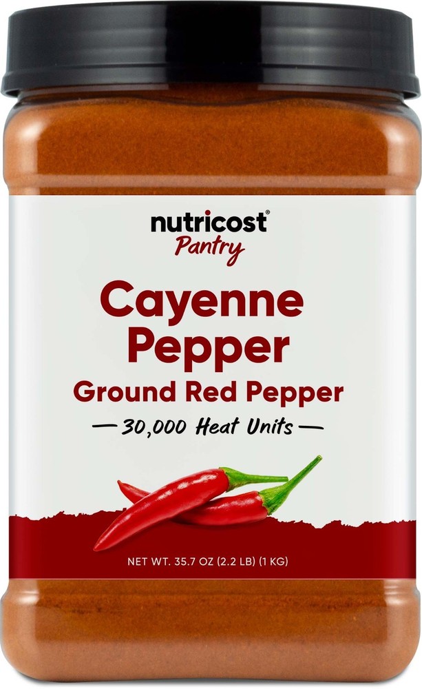 Nutricost Pantry Cayenne Pepper 30,000 Heat Units, Ground Red Pepper Powder