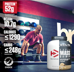 Dymatize Super Mass Gainer, Gourmet Vanilla, 52g Protein, 8 Servings
